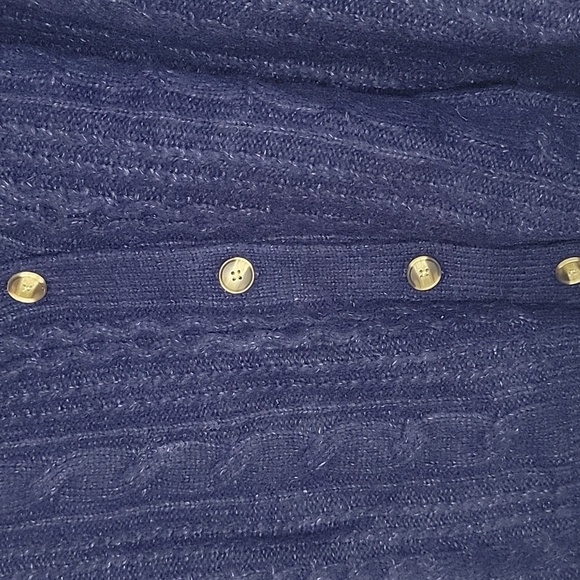 STYLE & CO NWT CHUNKY NAVY CARDIGAN SZ LARGE - Picture 12 of 13